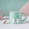 Textured Bow Cup- Mug for coffee, tea mug, cappuccino mug | Cups and Mugs for Coffee Table & Home Decor