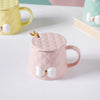 Textured Bow Cup- Mug for coffee, tea mug, cappuccino mug | Cups and Mugs for Coffee Table & Home Decor