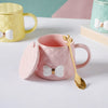 Textured Bow Cup- Mug for coffee, tea mug, cappuccino mug | Cups and Mugs for Coffee Table & Home Decor