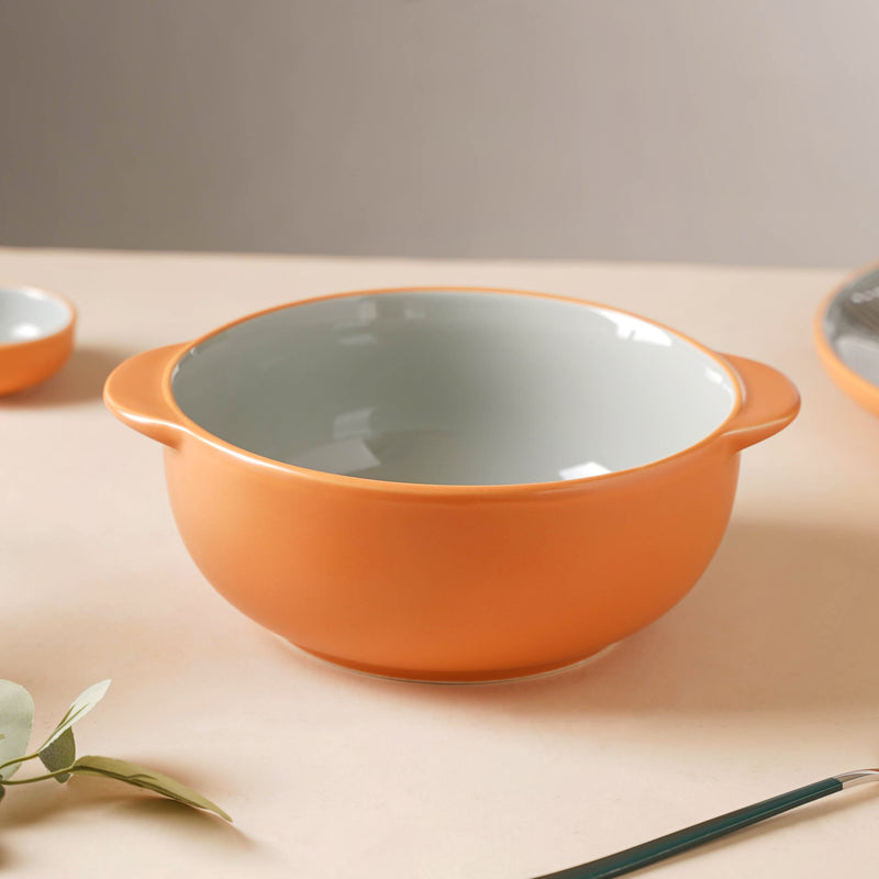 Zoella Ceramic Bowl Grey - Bowl, ceramic bowl, serving bowls, noodle bowl, salad bowls, bowl for snacks, baking bowls, large serving bowl, bowl with handle | Bowls for dining table & home decor
