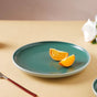 Zoella Dinner Plate Green - Serving plate, rice plate, ceramic dinner plates| Plates for dining table & home decor