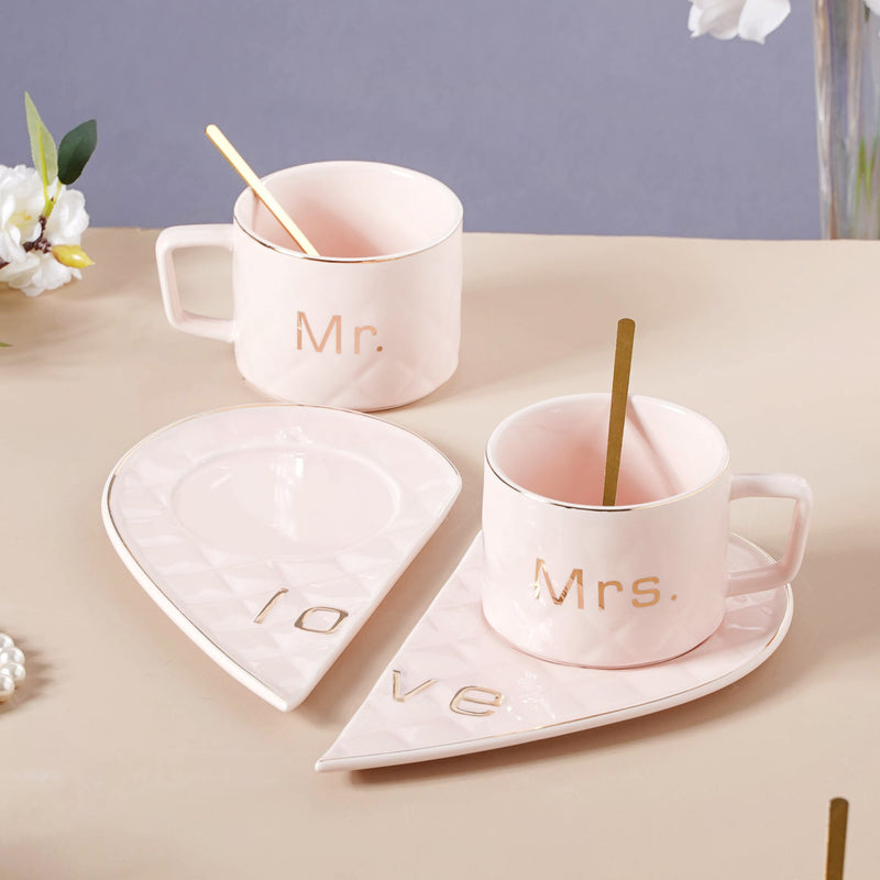 Love Cup and Plate Set- Tea cup, coffee cup, cup for tea | Cups and Mugs for Office Table & Home Decoration