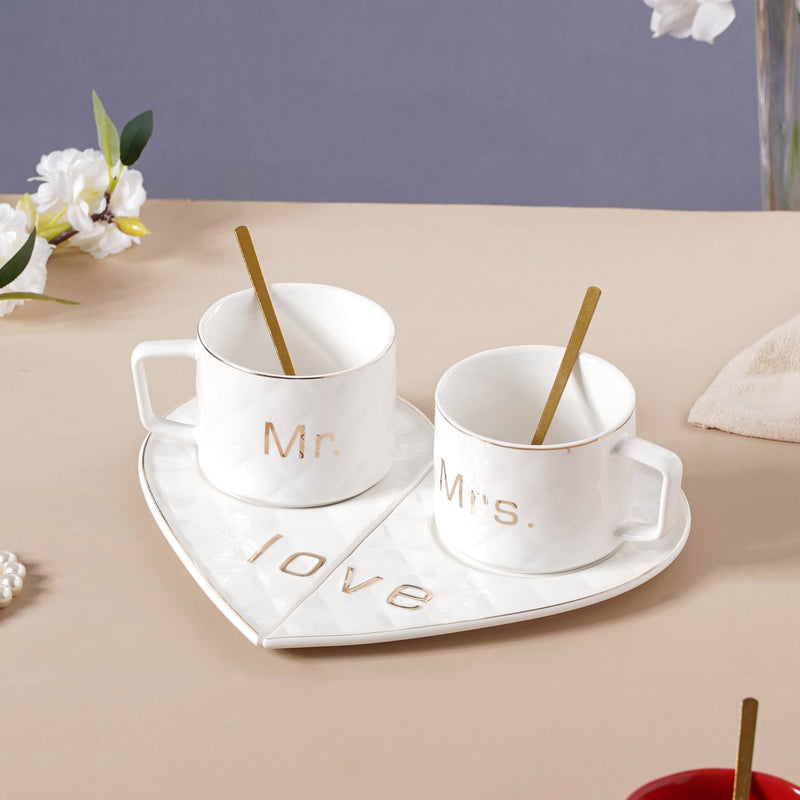 Love Cup and Plate Set- Tea cup, coffee cup, cup for tea | Cups and Mugs for Office Table & Home Decoration