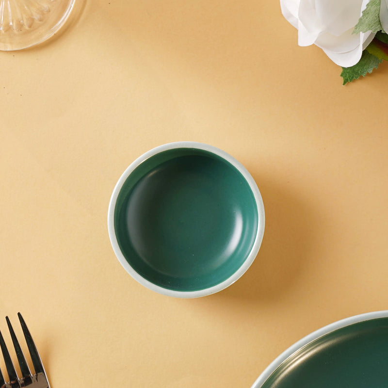 Zoella Small Dish Green - Serving plate, small plate, snacks plates | Plates for dining table & home decor