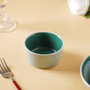 Zoella Dessert Bowl Green 150 ml - Bowl,ceramic bowl, snack bowls, curry bowl, popcorn bowls | Bowls for dining table & home decor