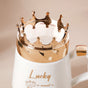 Mug With A Crown Lid- Mug for coffee, tea mug, cappuccino mug | Cups and Mugs for Coffee Table & Home Decor