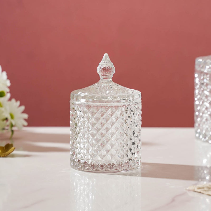 Transparent Crystal Glass Small Candy Jar 250 ml - Jar