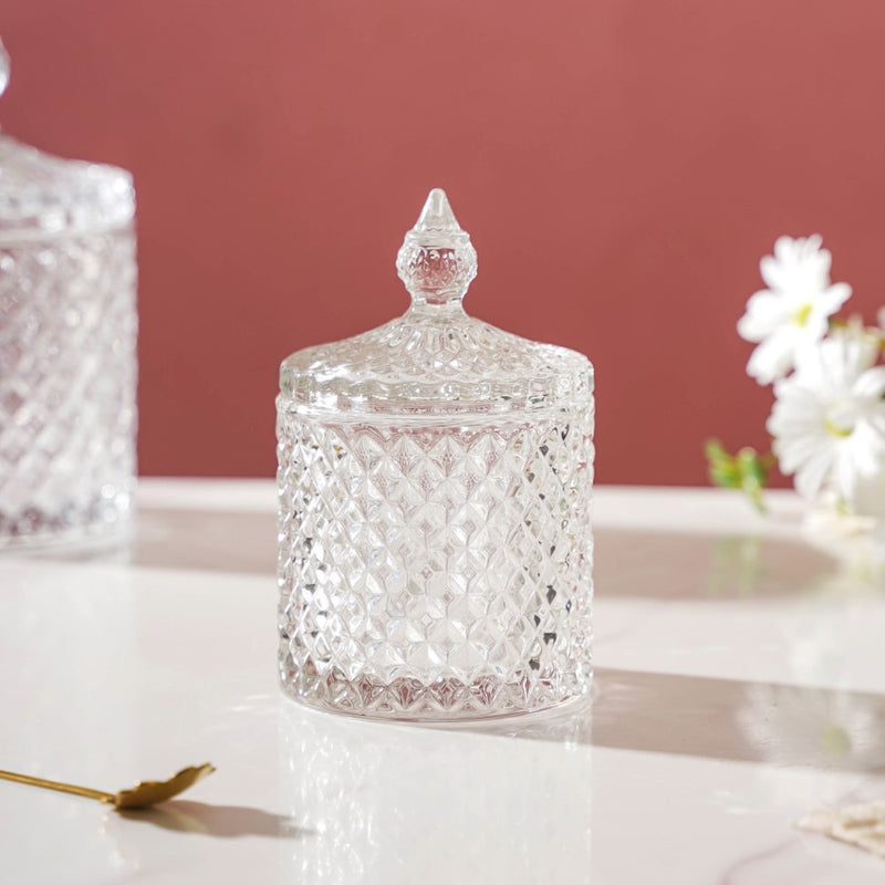 Transparent Crystal Glass Small Candy Jar 250 ml - Jar