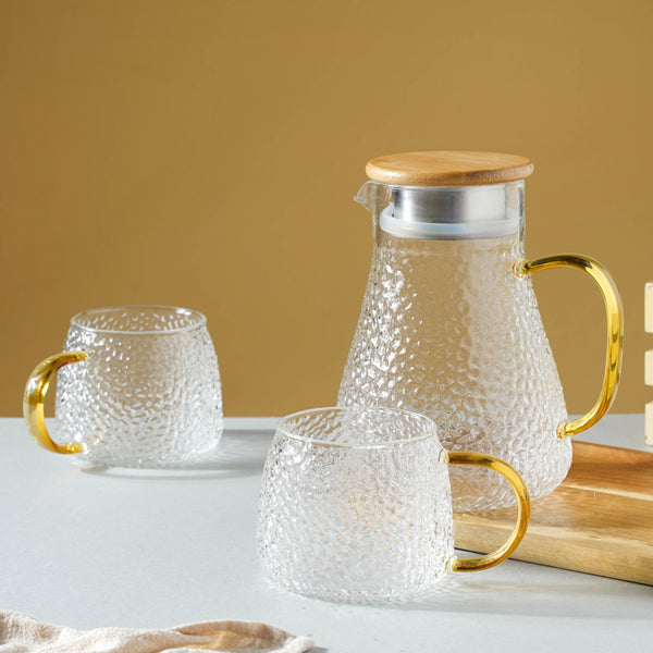 Glass Tea Set With Kettle - Tea cup set, glass tea set, teapot set | Tea set for Dining table & Home decor
