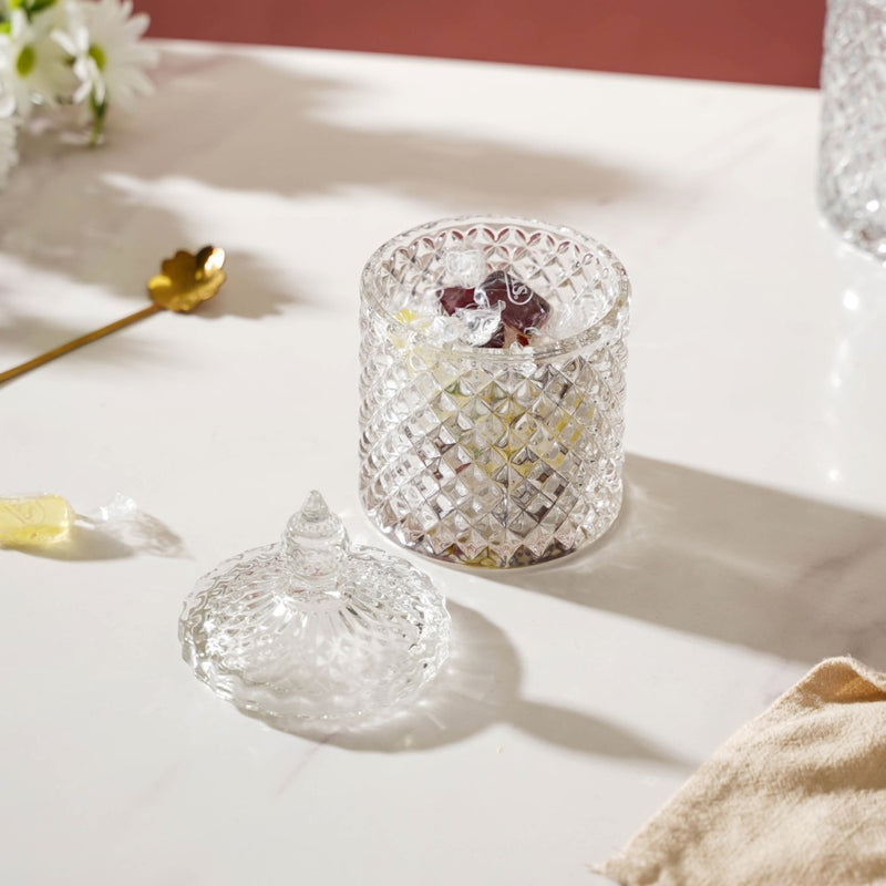 Transparent Crystal Glass Small Candy Jar 250 ml - Jar