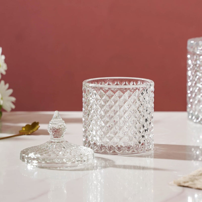 Transparent Crystal Glass Small Candy Jar 250 ml - Jar