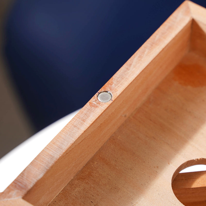 Wooden Tissue Box And 3 Shelf Desk Organiser - Tissue box and organizer | Home and room decor items