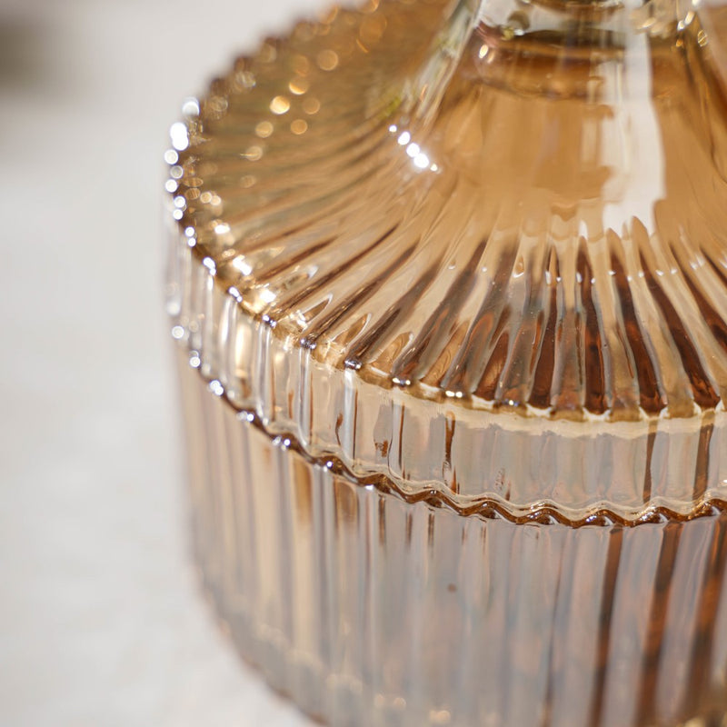 Crystal Glass Amber Luxury Jar 250 ml - Jar