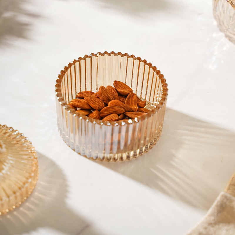 Crystal Glass Amber Luxury Jar 250 ml - Jar