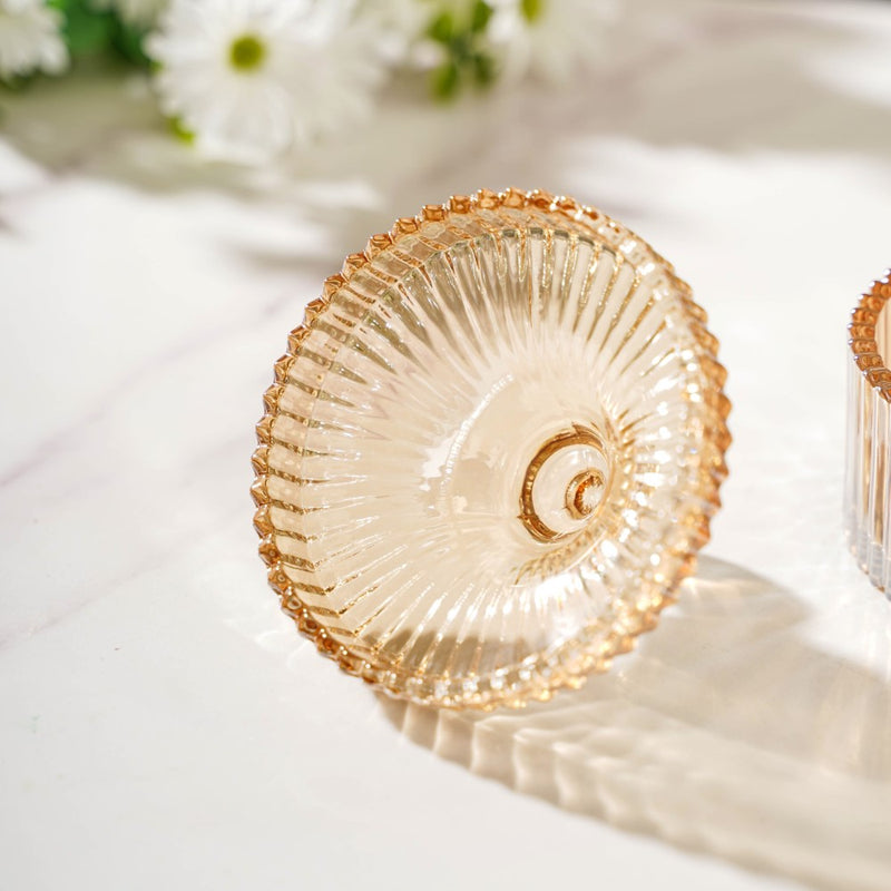 Crystal Glass Amber Luxury Jar 250 ml - Jar