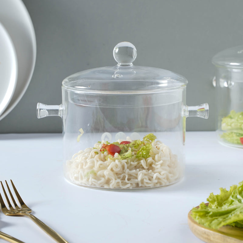 Glass Soup Pot - Bowl, soup bowl, ceramic bowl, snack bowls, curry bowl, popcorn bowls | Bowls for dining table & home decor