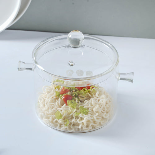 Glass Soup Pot - Bowl, soup bowl, ceramic bowl, snack bowls, curry bowl, popcorn bowls | Bowls for dining table & home decor