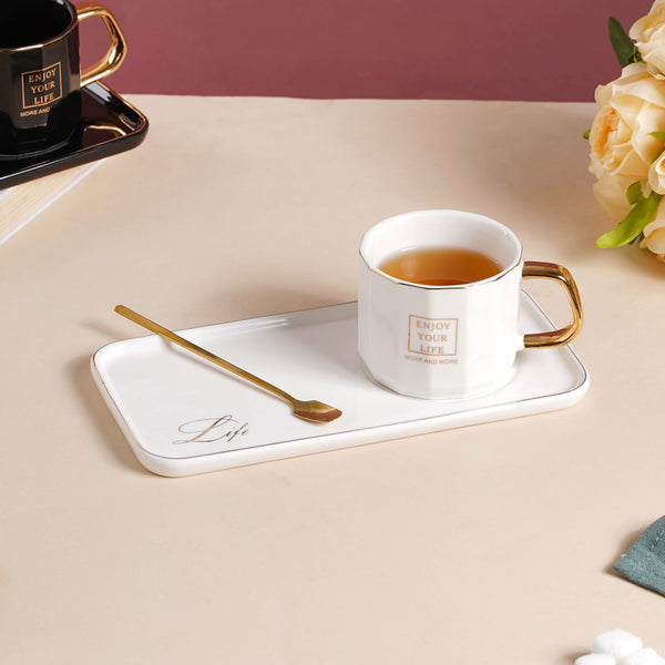 Ceramic Cup and Tray