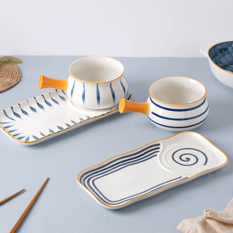 Nitori Pot and Plate Set - Soup bowl, serving bowl set, noodle bowl, plates and bowls | Bowls for dining table & home decor