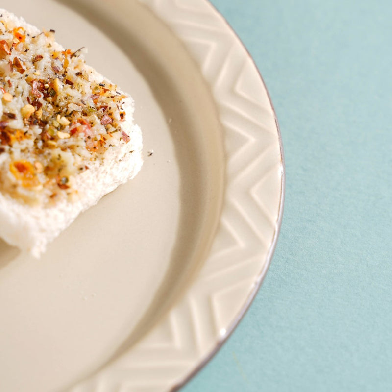 Serenity Snack Plate Beige 8 Inch - Serving plate, snack plate, dessert plate | Plates for dining & home decor