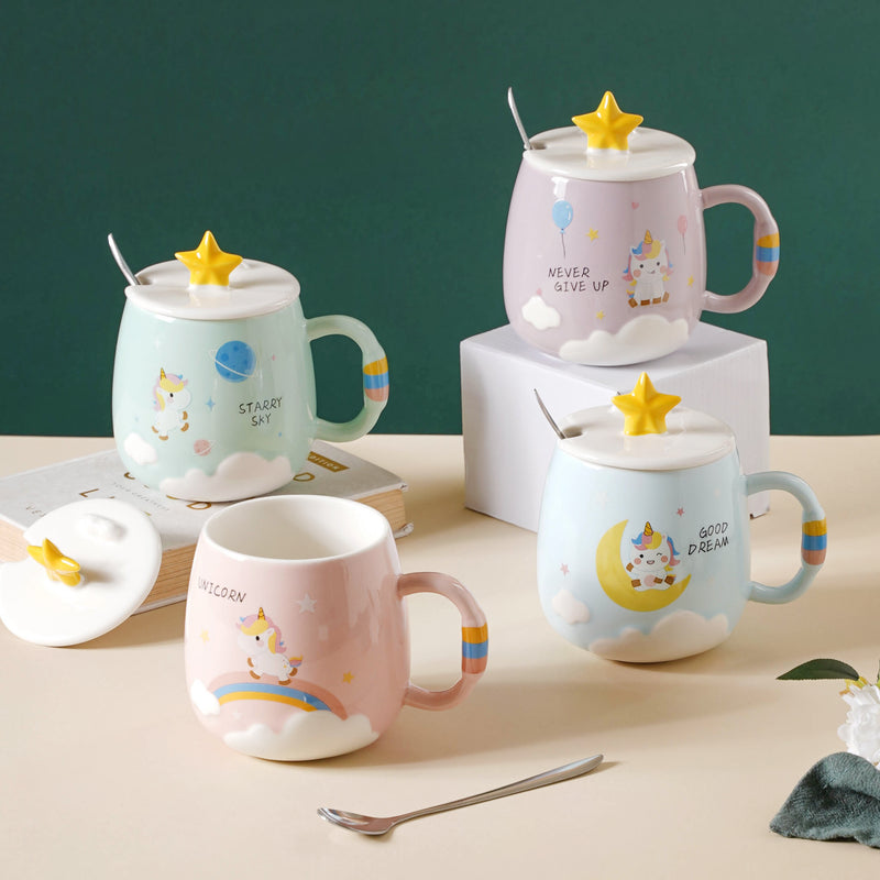 Cup With A Star- Mug for coffee, tea mug, cappuccino mug | Cups and Mugs for Coffee Table & Home Decor
