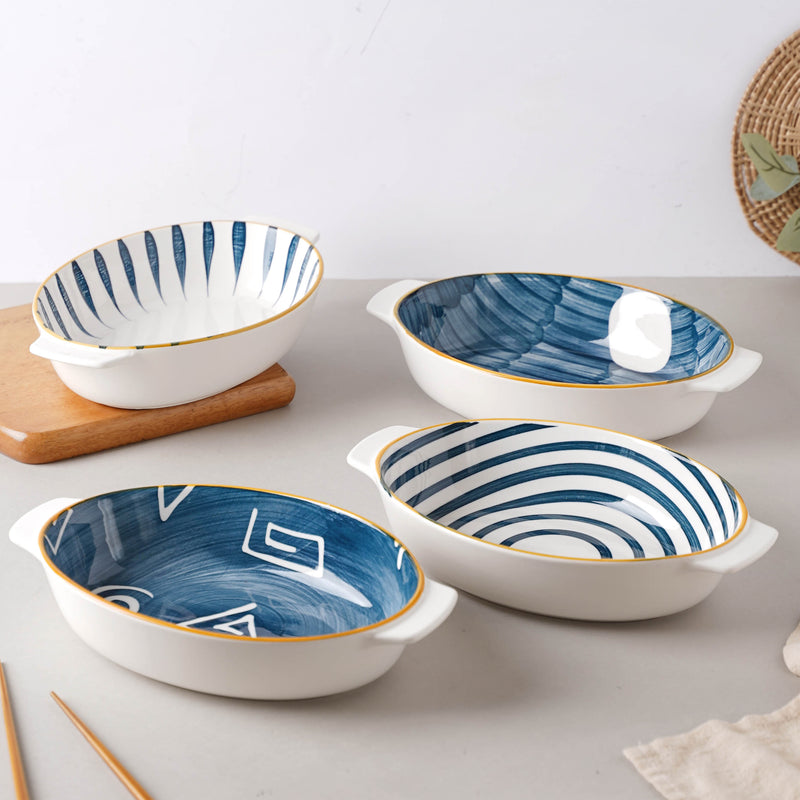 Nitori Baking Dish - Bowl, ceramic bowl, serving bowls, noodle bowl, salad bowls, bowl for snacks, baking bowls, large serving bowl, bowl with handle | Bowls for dining table & home decor