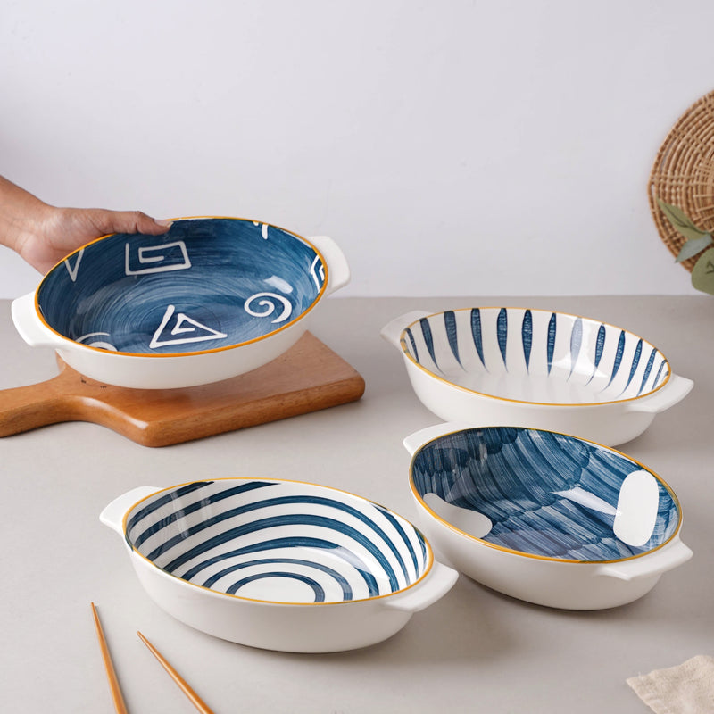 Nitori Baking Dish - Bowl, ceramic bowl, serving bowls, noodle bowl, salad bowls, bowl for snacks, baking bowls, large serving bowl, bowl with handle | Bowls for dining table & home decor