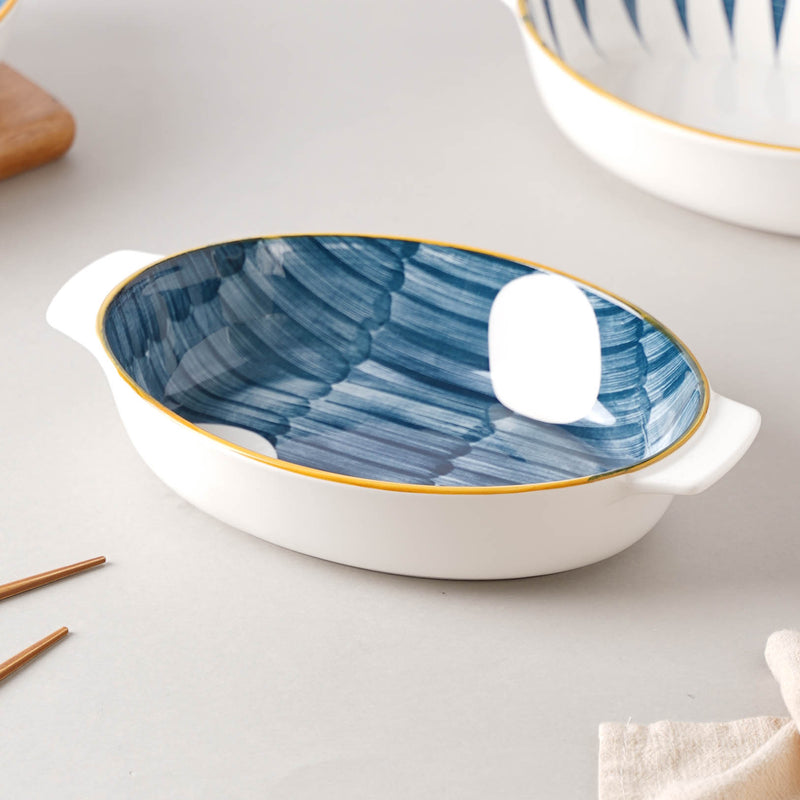 Nitori Baking Dish - Bowl, ceramic bowl, serving bowls, noodle bowl, salad bowls, bowl for snacks, baking bowls, large serving bowl, bowl with handle | Bowls for dining table & home decor