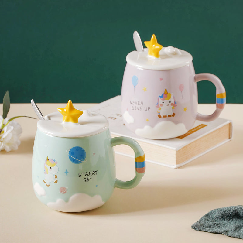 Cup With A Star- Mug for coffee, tea mug, cappuccino mug | Cups and Mugs for Coffee Table & Home Decor
