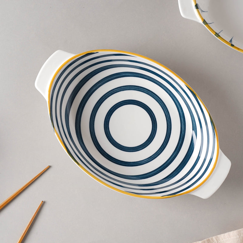 Nitori Baking Dish - Bowl, ceramic bowl, serving bowls, noodle bowl, salad bowls, bowl for snacks, baking bowls, large serving bowl, bowl with handle | Bowls for dining table & home decor