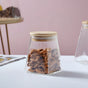 Glass Jar With Wooden Lid - Small - Jar