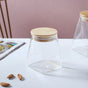 Glass Jar With Wooden Lid - Small - Jar