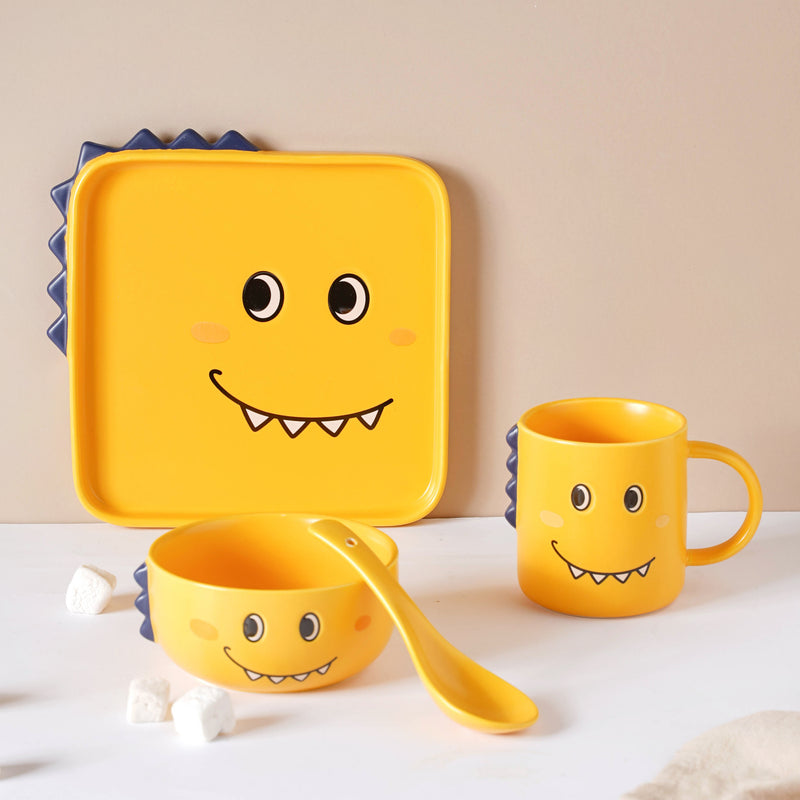 Yellow Dino Meal Set
