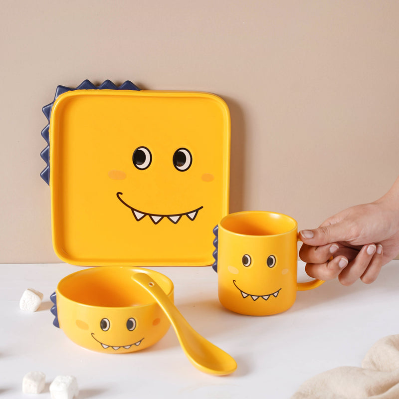 Yellow Dino Meal Set