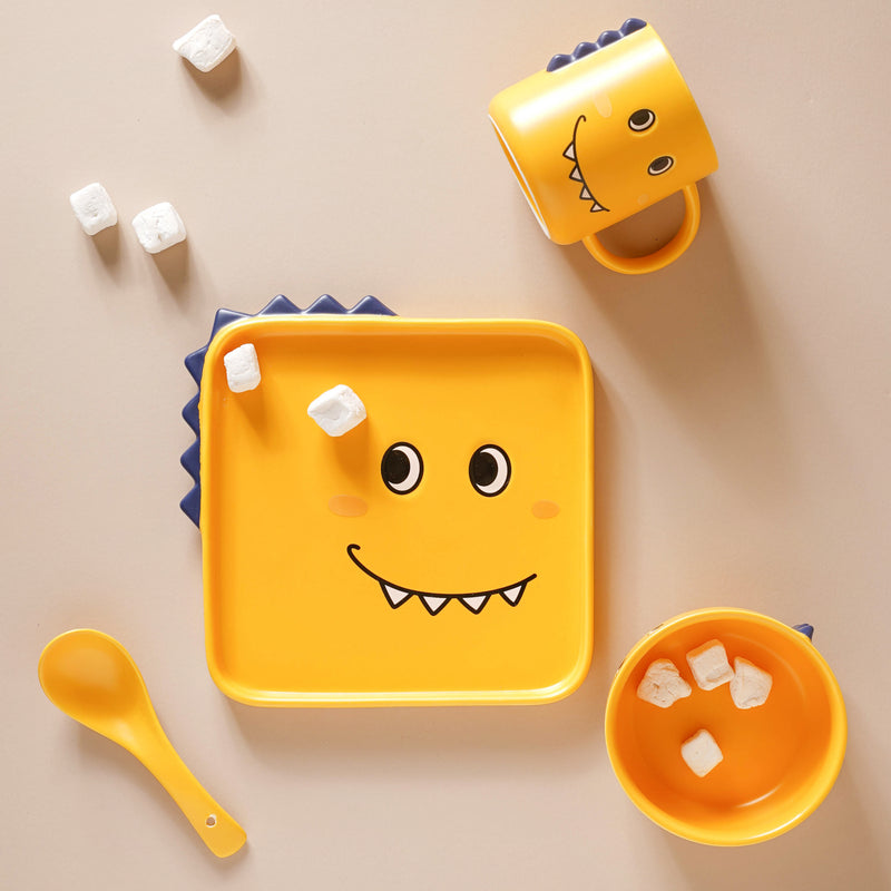 Yellow Dino Meal Set