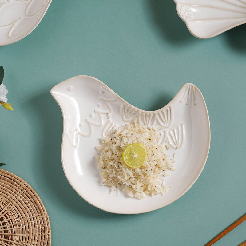 Birdy Snack Plate 9 Inch - Serving plate, snack plate, dessert plate | Plates for dining & home decor
