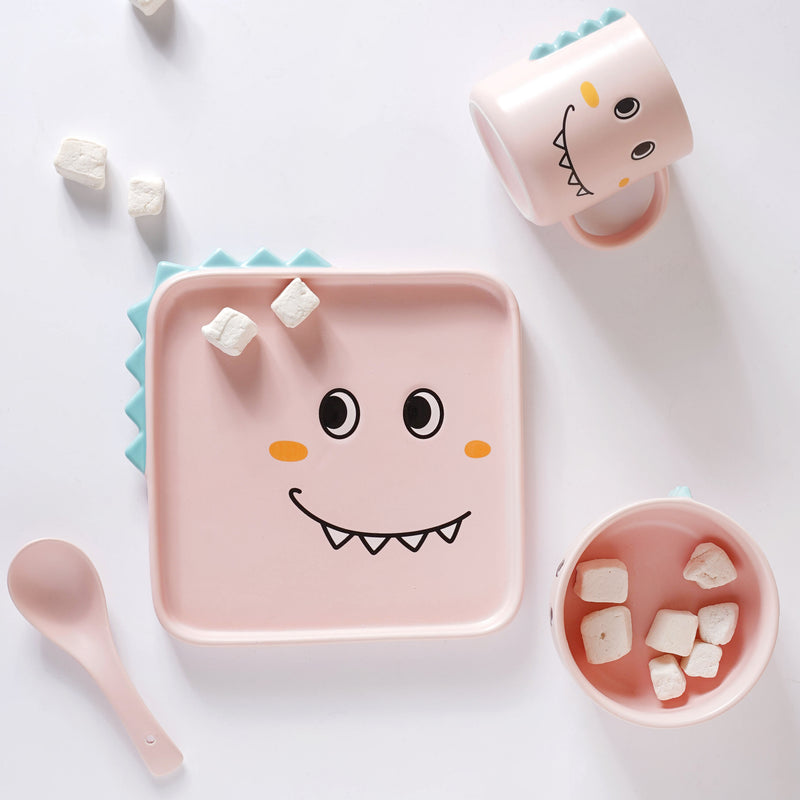 Pink Dino Meal Set