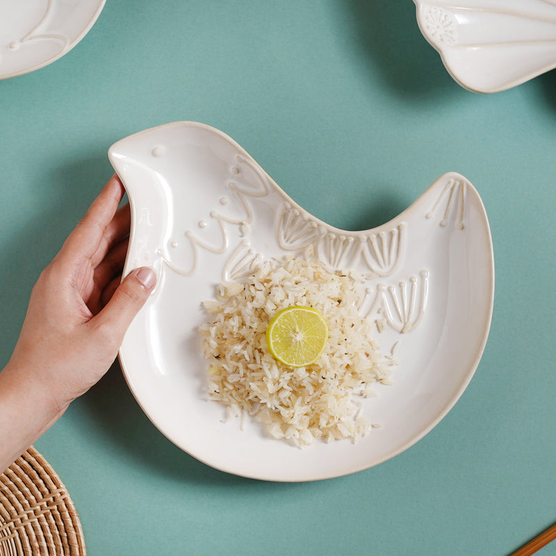 Birdy Snack Plate 9 Inch - Serving plate, snack plate, dessert plate | Plates for dining & home decor