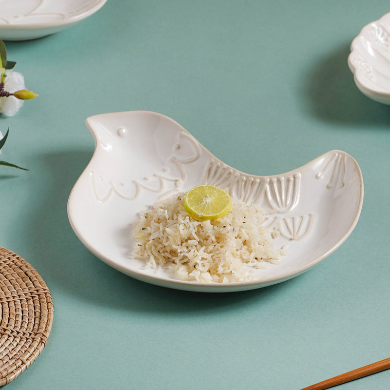 Birdy Snack Plate 9 Inch - Serving plate, snack plate, dessert plate | Plates for dining & home decor