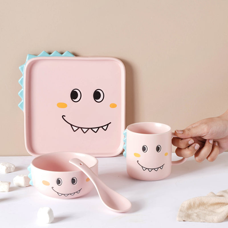 Pink Dino Meal Set