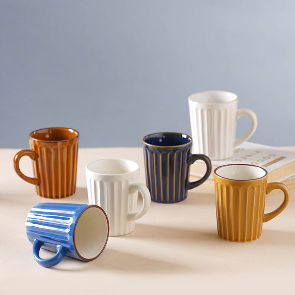 Ribbed Coffee Cup- Tea cup, coffee cup, cup for tea | Cups and Mugs for Office Table & Home Decoration