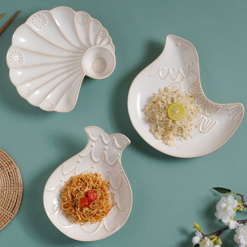 Birdy Snack Plate 9 Inch - Serving plate, snack plate, dessert plate | Plates for dining & home decor