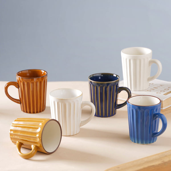 Ribbed Coffee Cup- Tea cup, coffee cup, cup for tea | Cups and Mugs for Office Table & Home Decoration