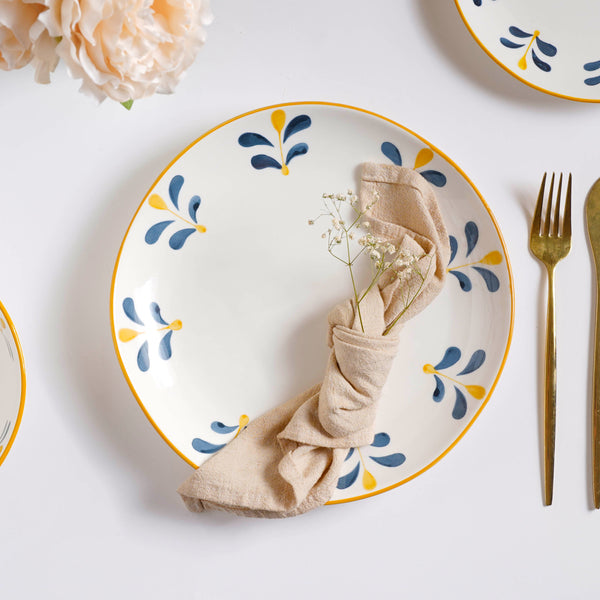 Hana Dinner Plate 10 Inch - Serving plate, lunch plate, ceramic dinner plates| Plates for dining table & home decor