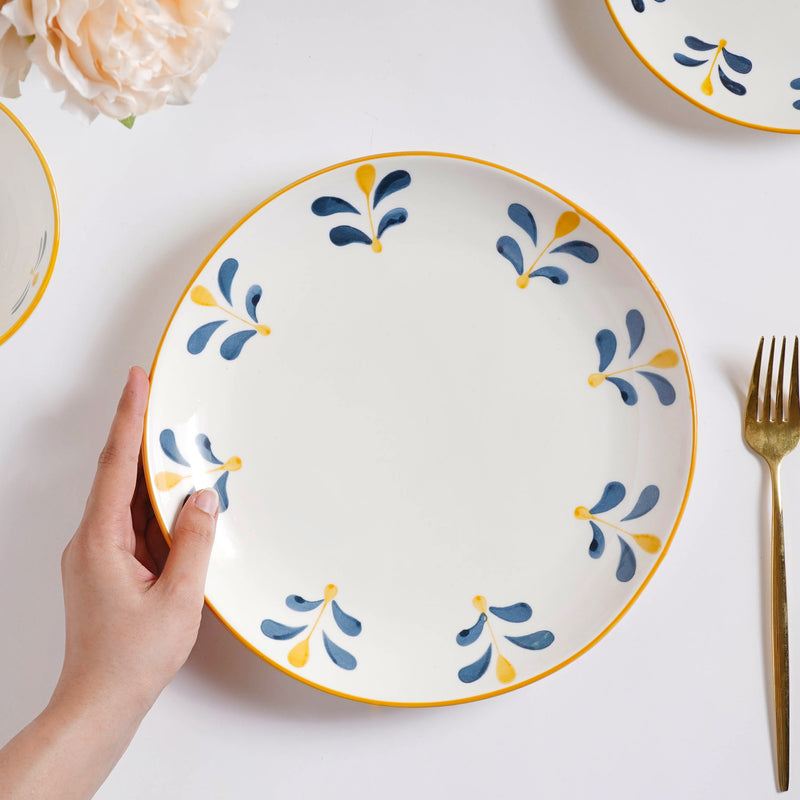 Hana Dinner Plate 10 Inch - Serving plate, lunch plate, ceramic dinner plates| Plates for dining table & home decor