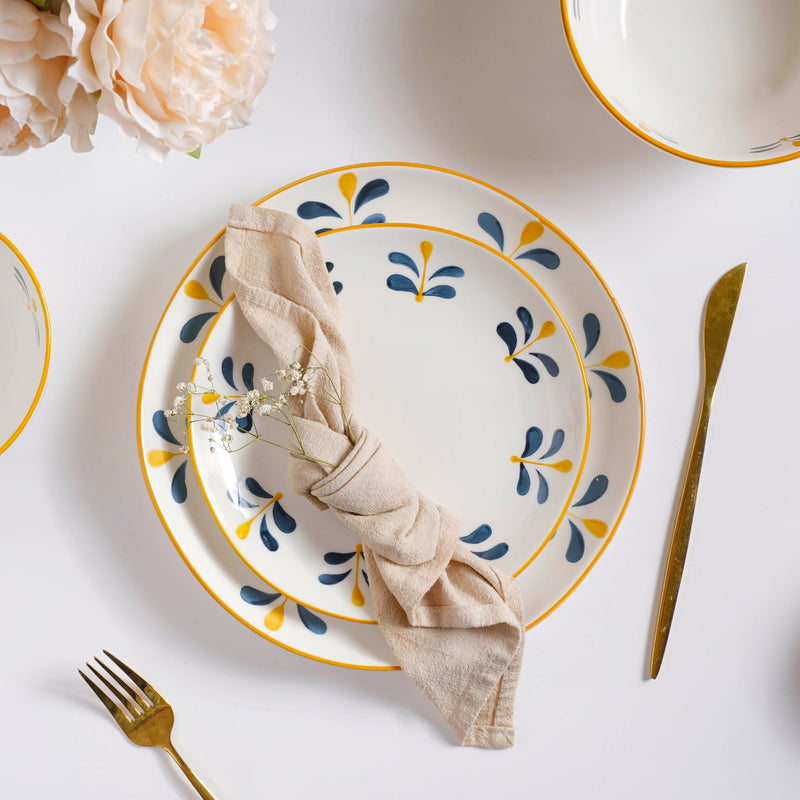 Hana Dinner Plate 10 Inch - Serving plate, lunch plate, ceramic dinner plates| Plates for dining table & home decor