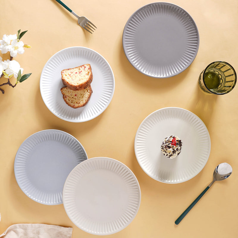 Snack Ceramic Plate 8 inch - Serving plate, snack plate, dessert plate | Plates for dining & home decor