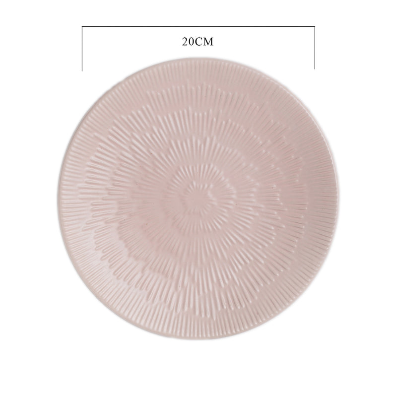 Embossed Plate - Serving plate, snack plate, dessert plate | Plates for dining & home decor