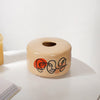 Cylindrical Ceramic Pot - Flower vase for home decor, office and gifting | Room decoration items