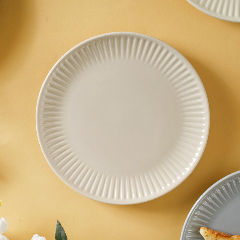 Snack Ceramic Plate 8 inch - Serving plate, snack plate, dessert plate | Plates for dining & home decor